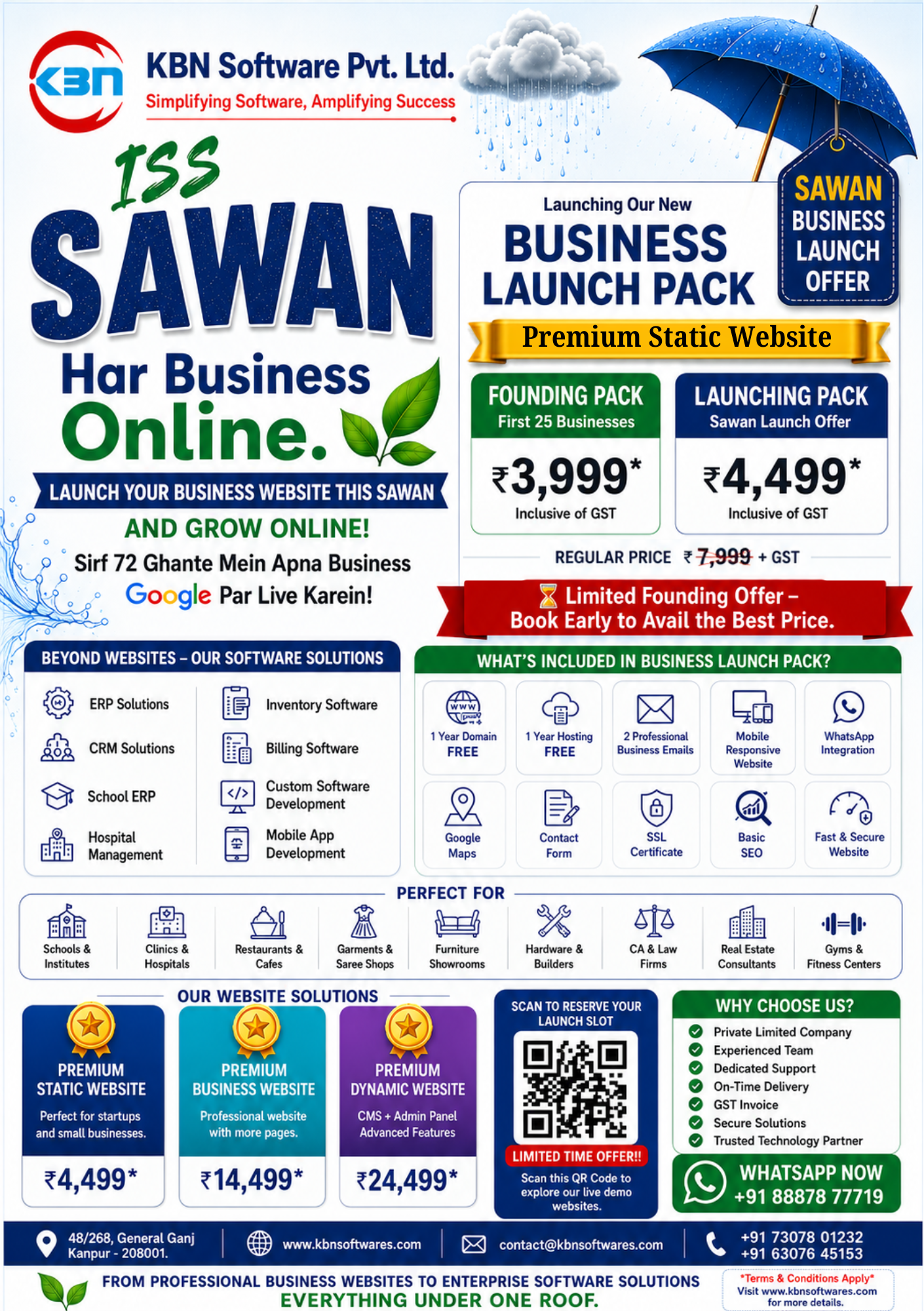 Sawan Business Launch Offer Flyer